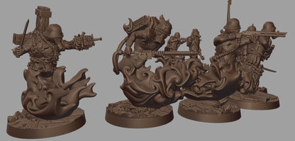 Ghosts of the Past Sins Warband - 3D printed Grimdark Miniature