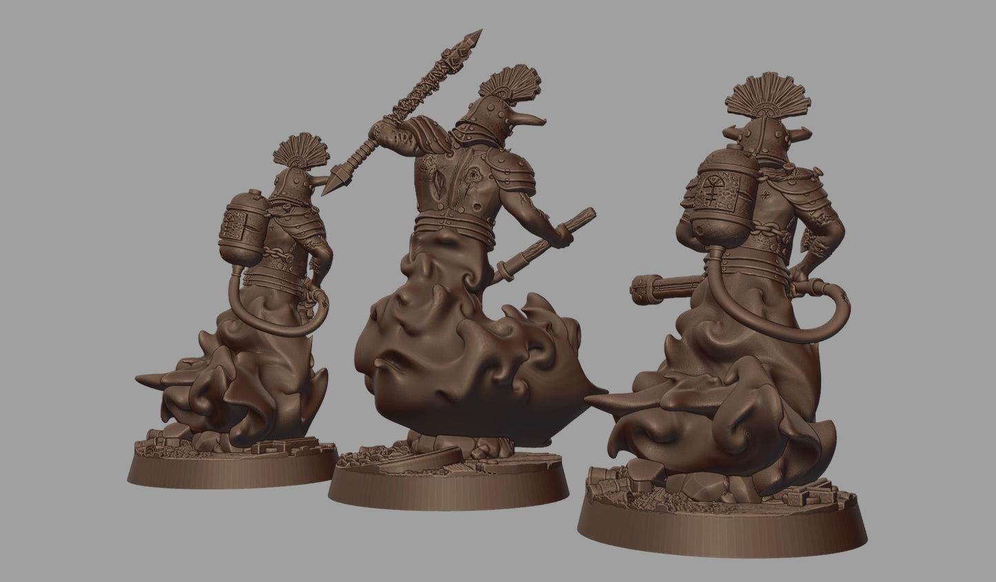 Ghosts of the Past Sins Warband - 3D printed Grimdark Miniature