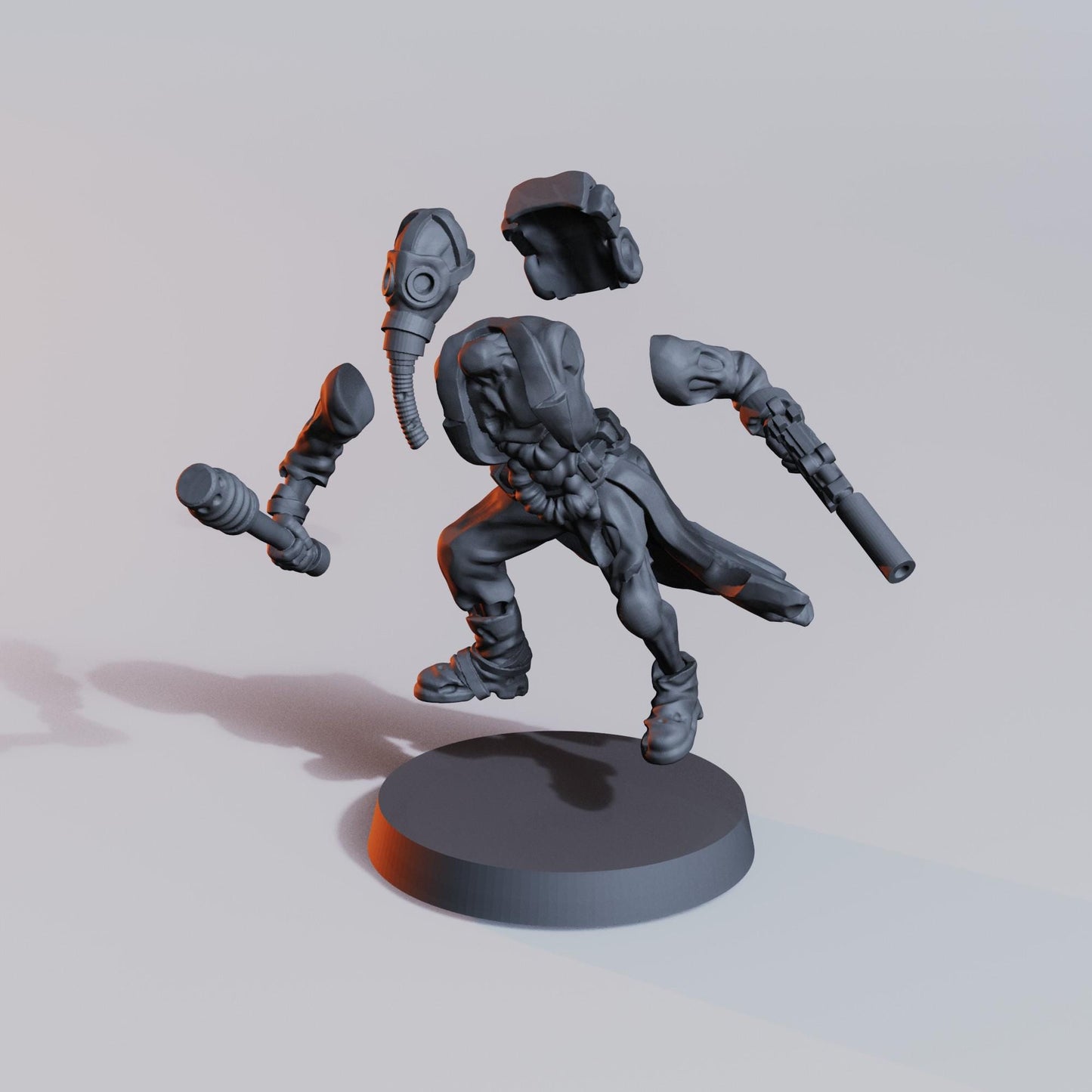 Trench Braindeads  - 3D printed miniature  - Wargaming - Trench Grimdark