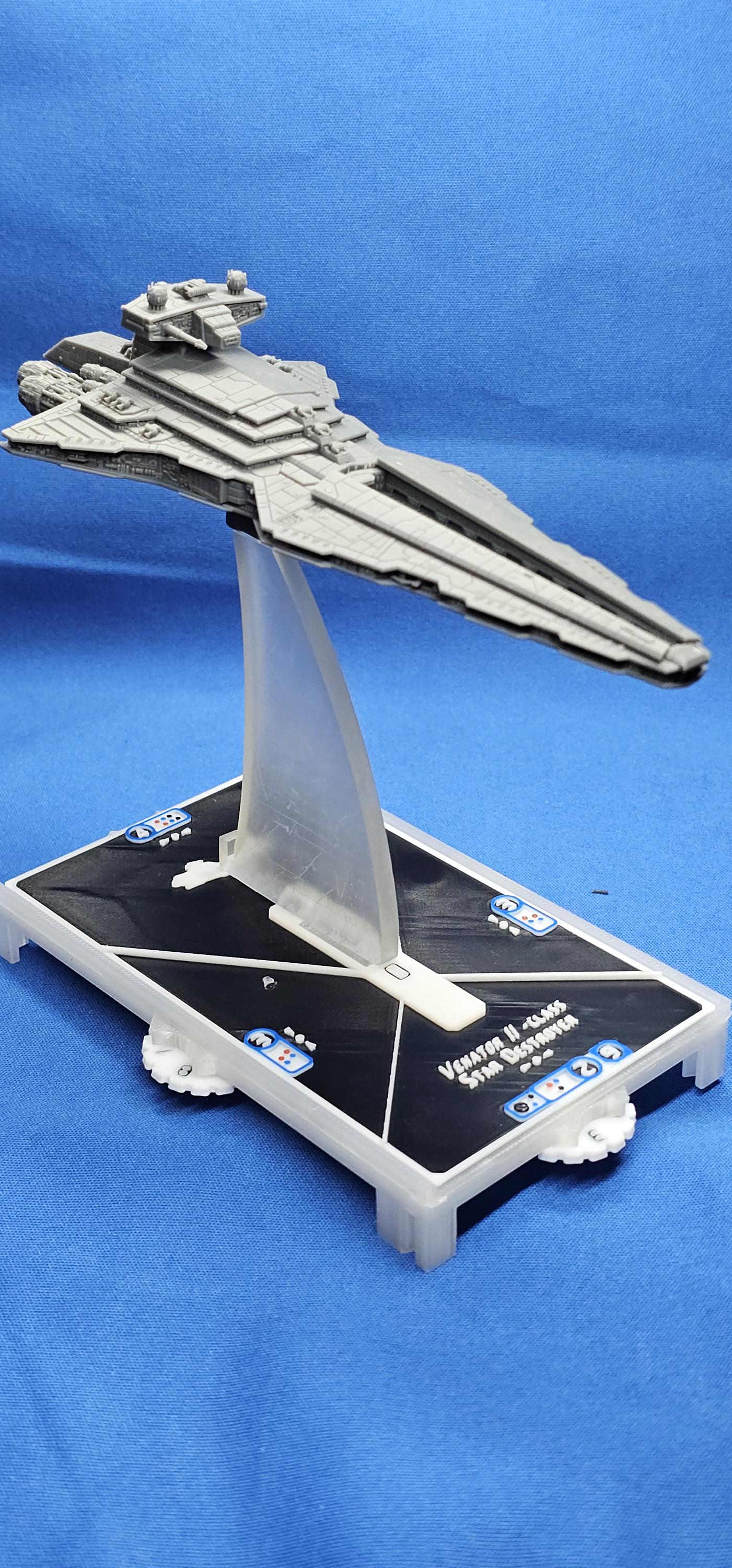 Star Wars Armada Venator class star destroyer Imperial refit – Length:165mm High-Detail 3D Printed Model