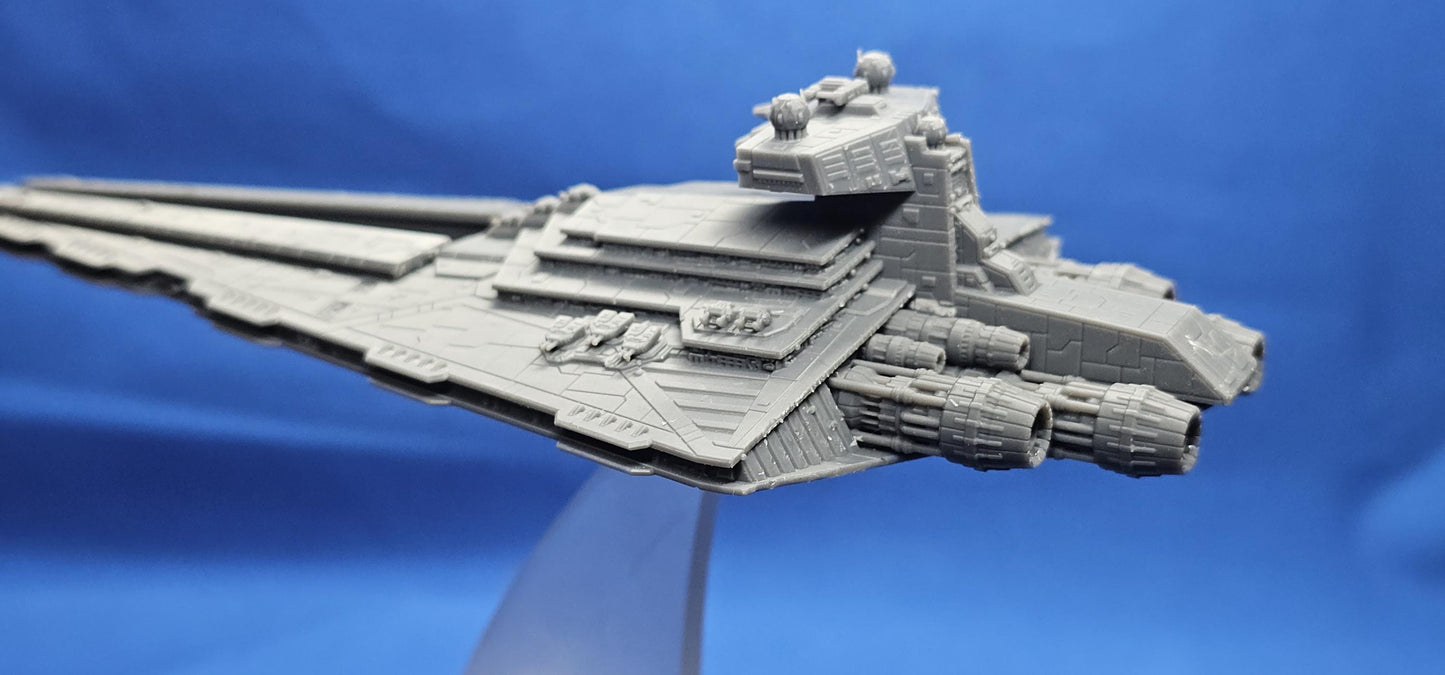 Star Wars Armada Venator class star destroyer Imperial refit – Length:165mm High-Detail 3D Printed Model