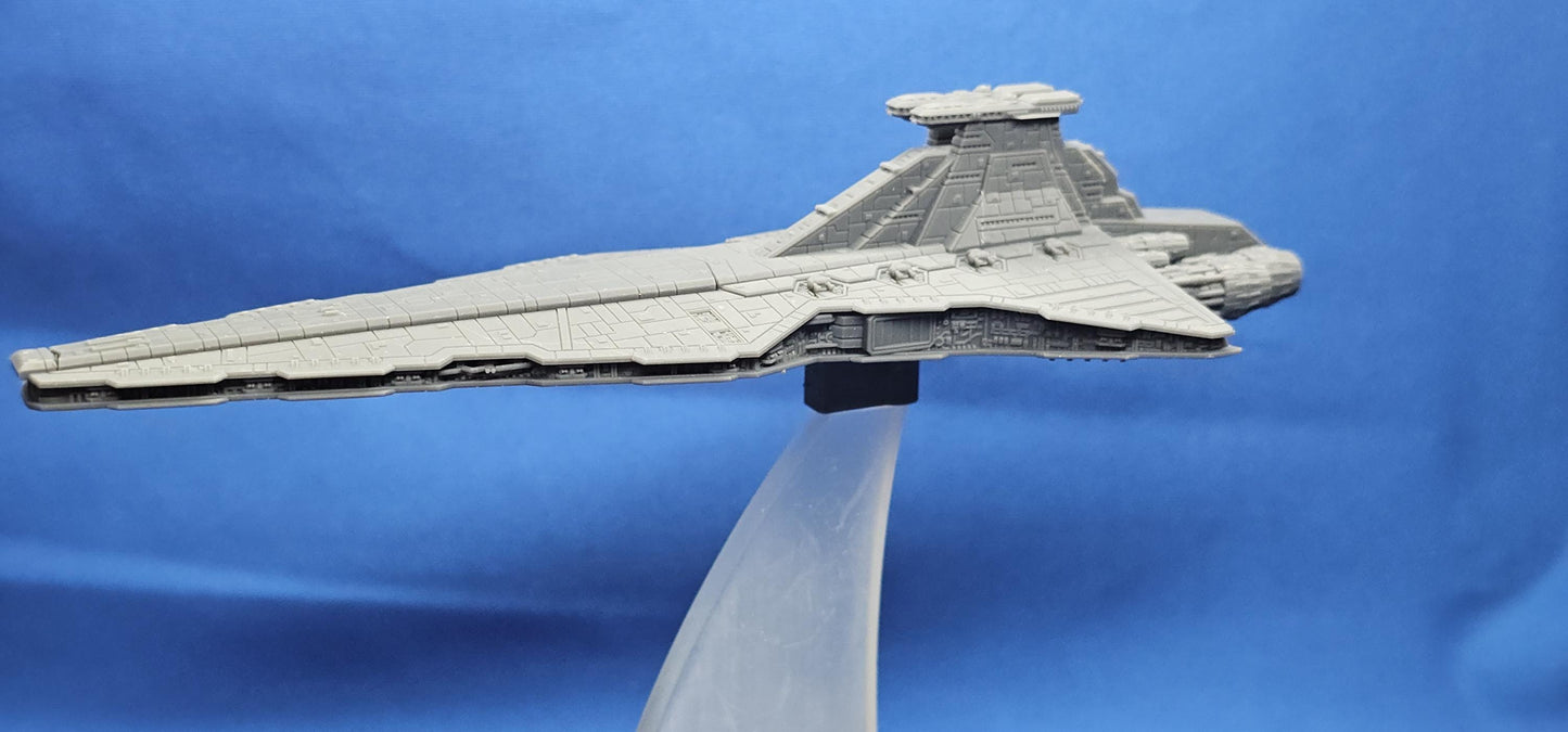 Star Wars Armada Republic Venator Star Destroyer – Length:165mm High-Detail 3D Printed Model