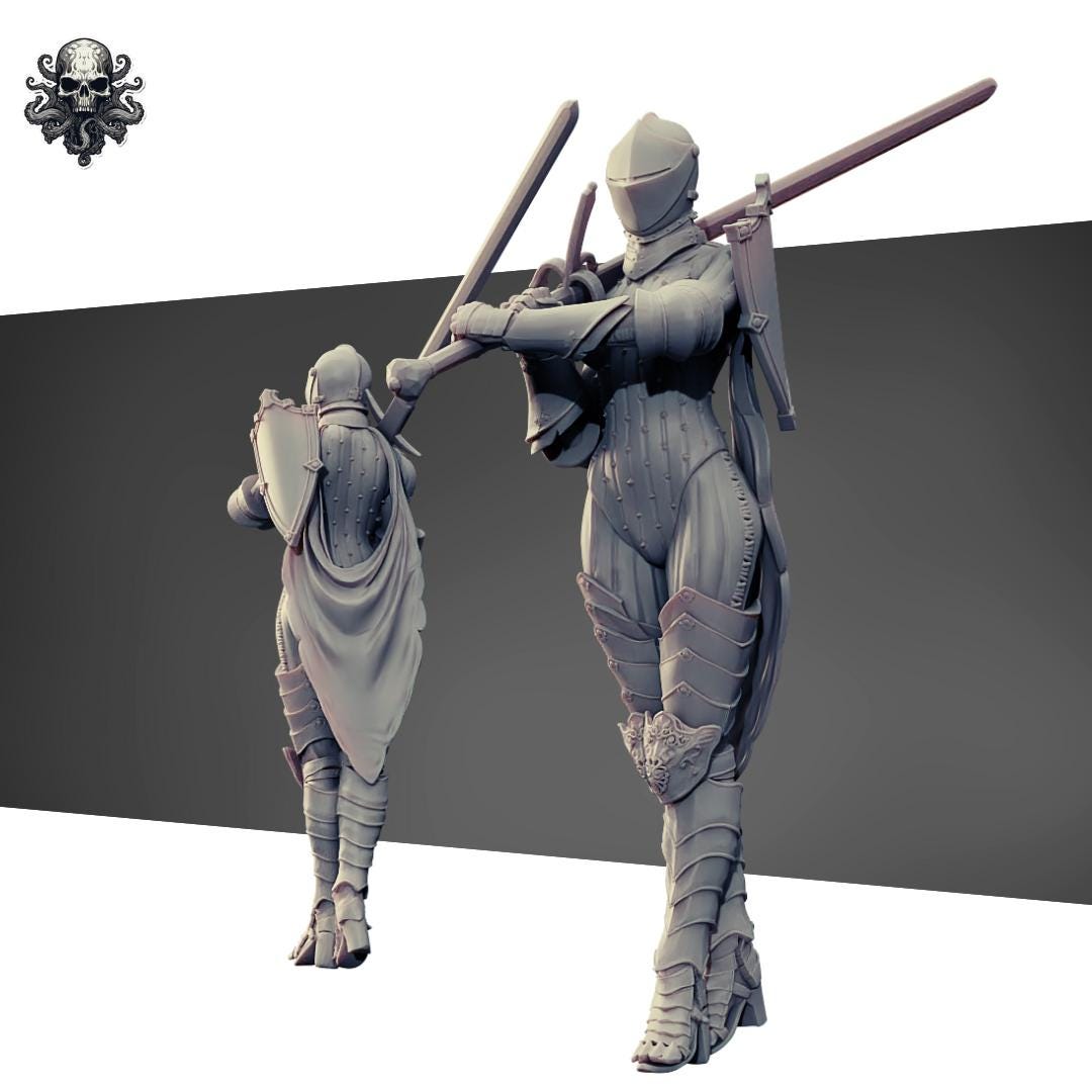 Knights of the Realms - 3D printed miniature  - Wargaming - Trench Grimdark