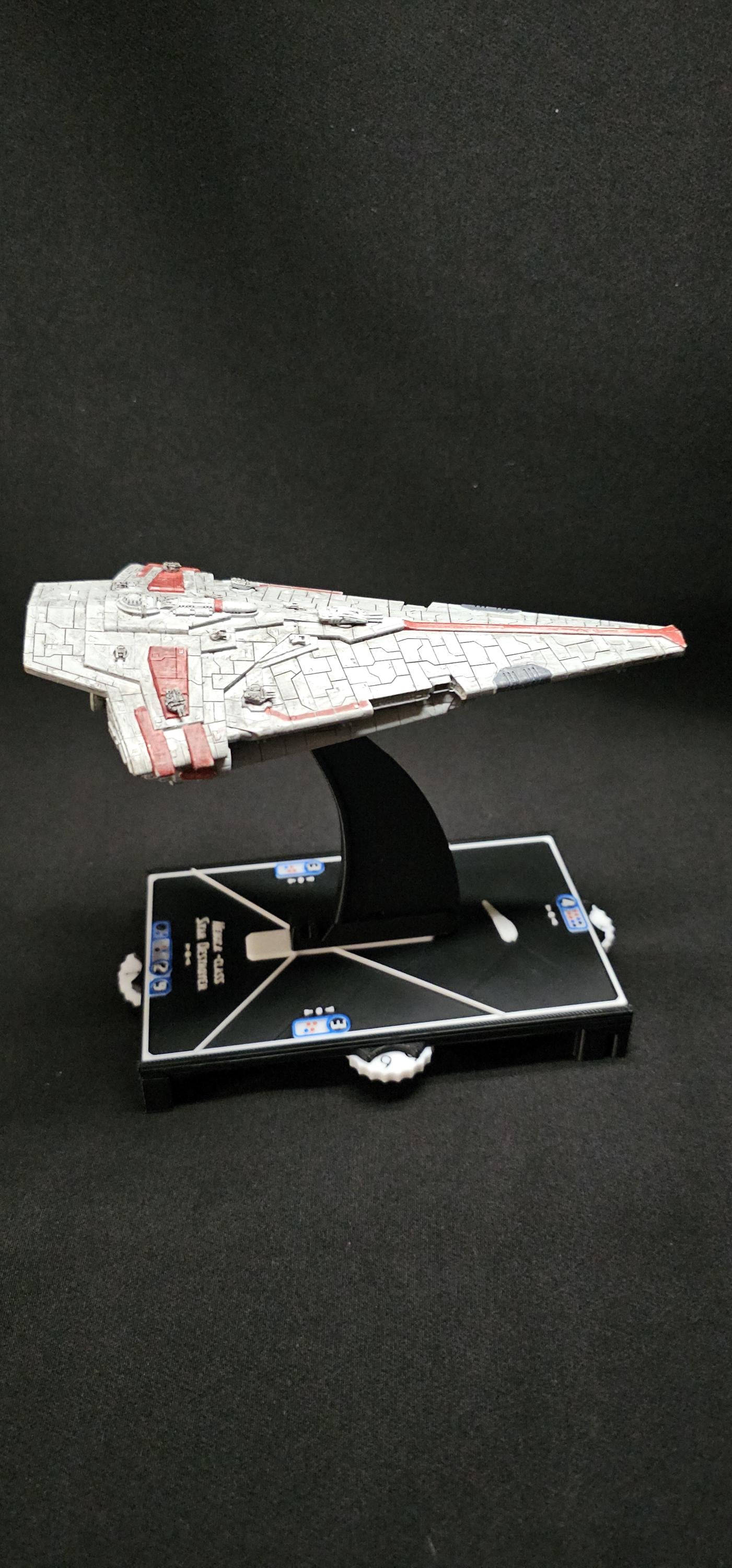 Star Wars Armada New Republic Nebula-class Star Destroyer – Length:154mm High-Detail 3D Printed Model