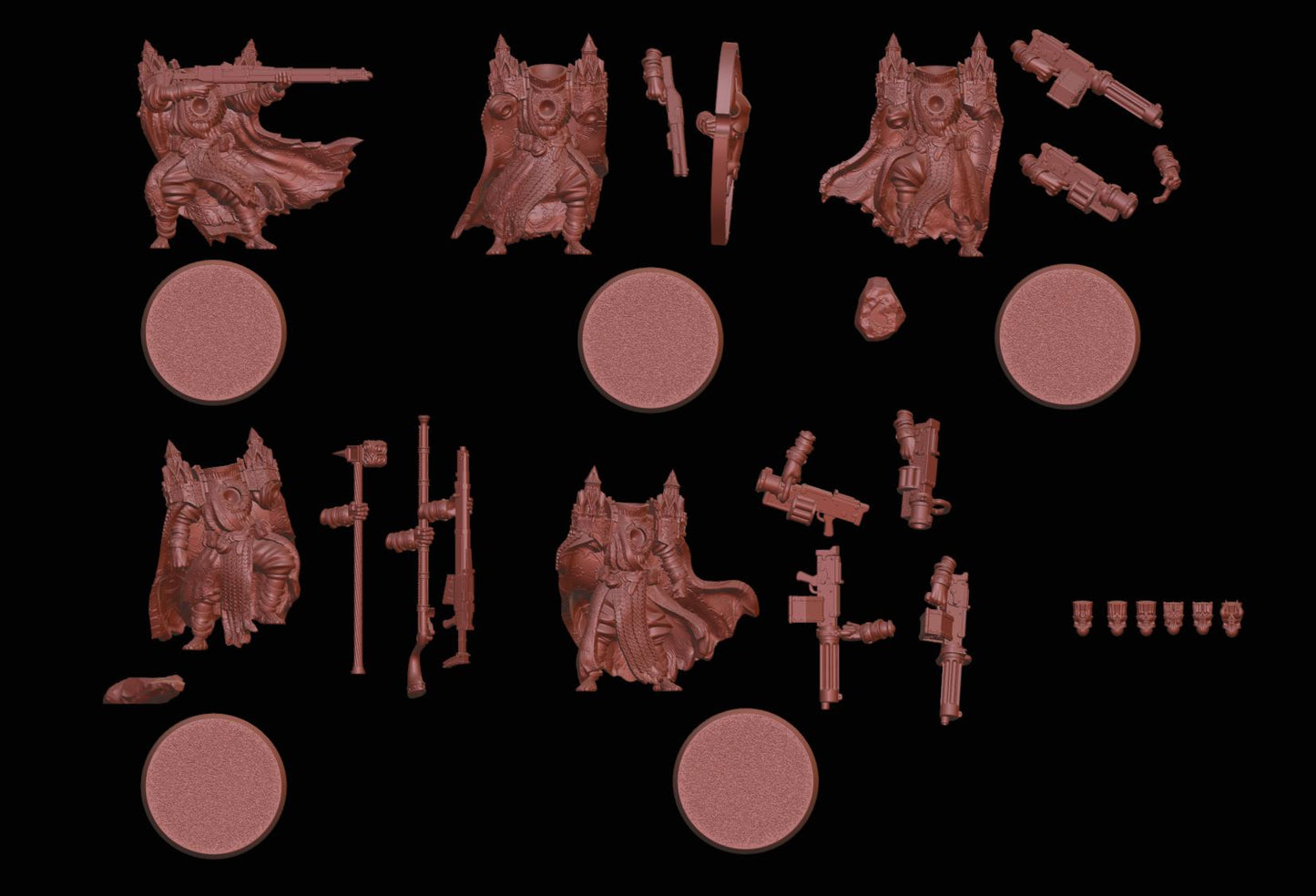 Disciples of Gold Warband - 14x Resin Miniatures - 3D printed Grimdark Miniature