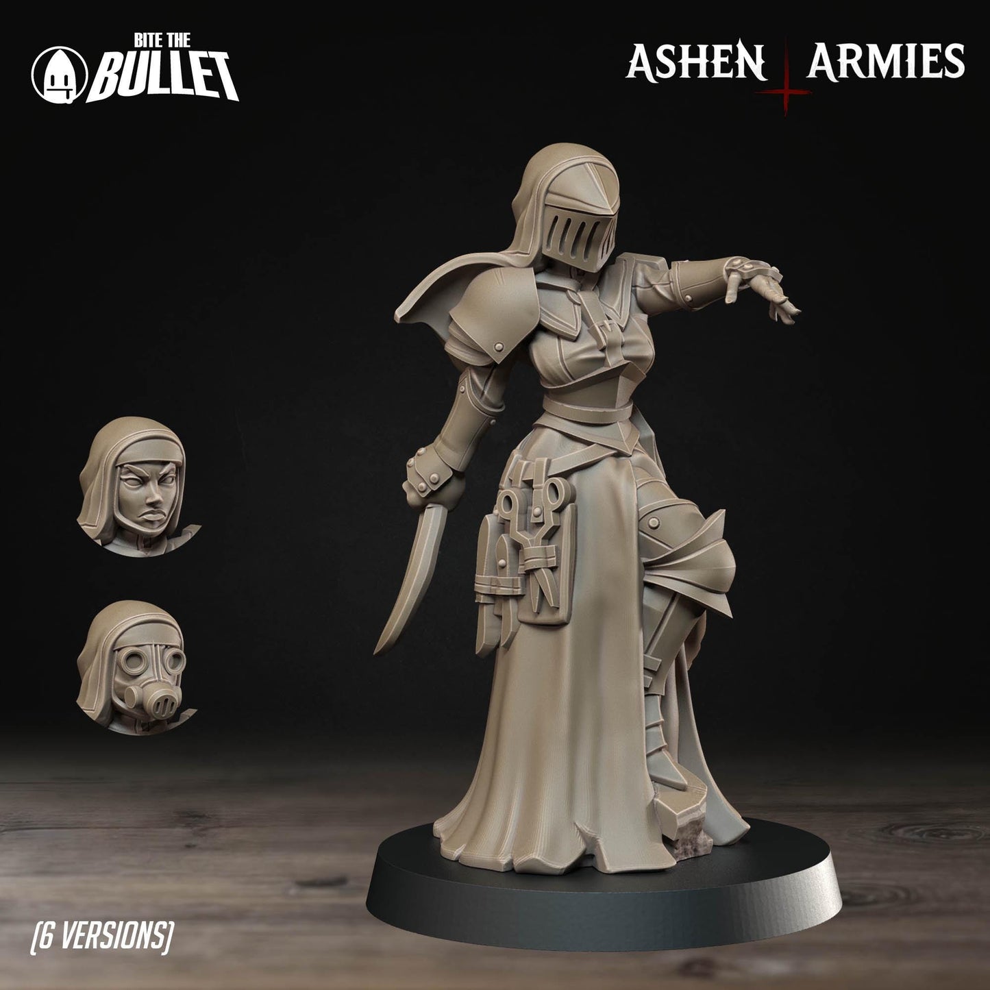 Sanctified Legion - Ashen Armies - 3D printed miniature  - Wargaming - Trench Grimdark