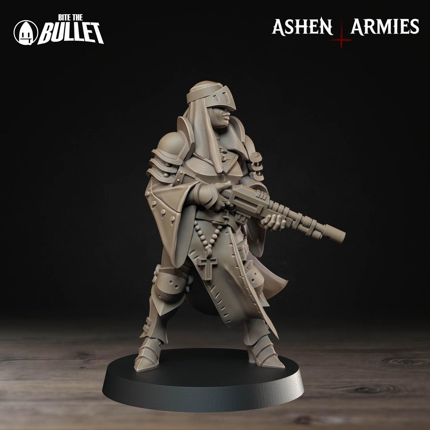 Sanctified Legion - Ashen Armies - 3D printed miniature  - Wargaming - Trench Grimdark