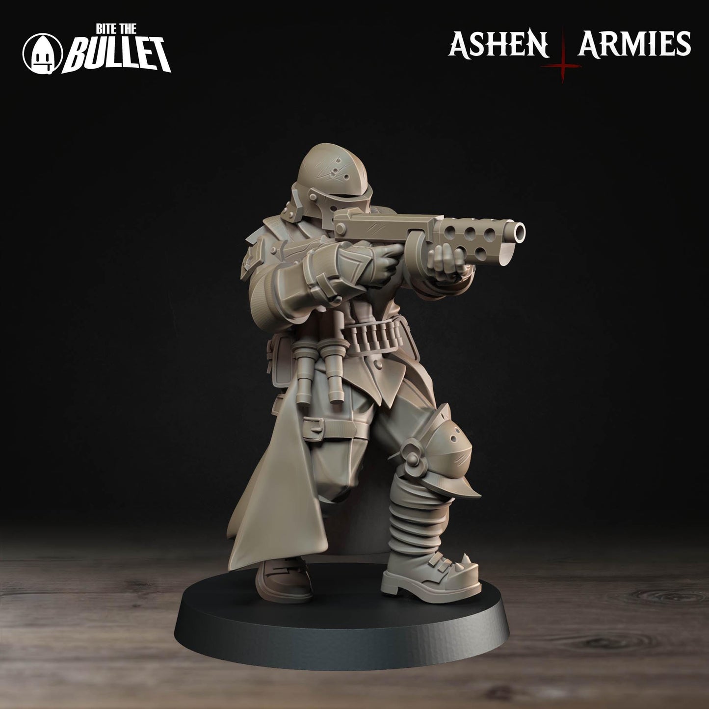 Sanctified Legion - Ashen Armies - 3D printed miniature  - Wargaming - Trench Grimdark