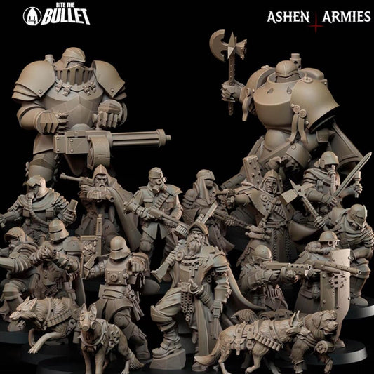 Sanctified Legion - Ashen Armies - 3D printed miniature  - Wargaming - Trench Grimdark