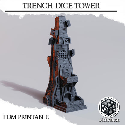 Trench Dice Tower Terrain by Diceverse