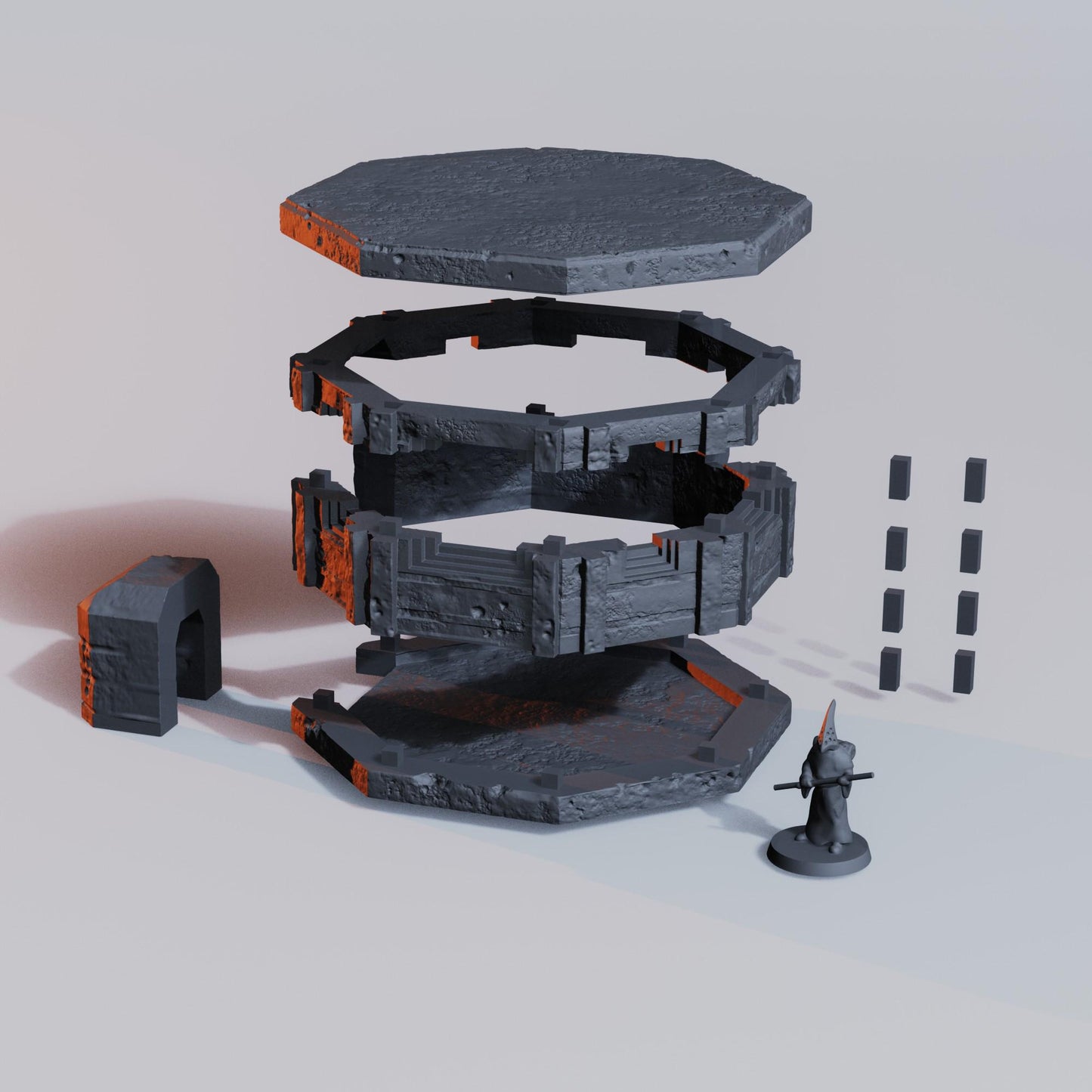 Trench Terrain - Pillbox by Diceverse - 3D printed miniature  - Wargaming - Trench Grimdark