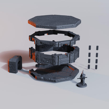 Trench Terrain - Pillbox by Diceverse - 3D printed miniature  - Wargaming - Trench Grimdark