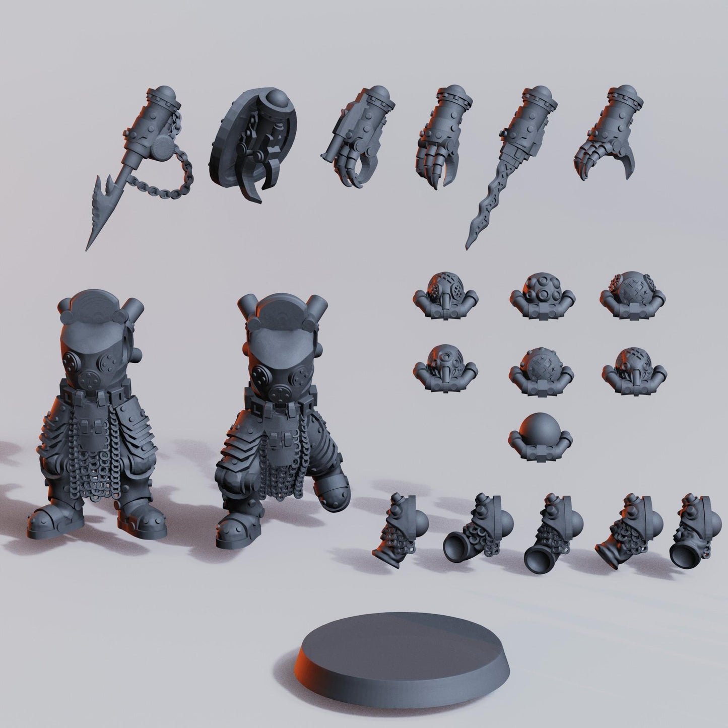 Naval Heretic Warband  16x Grimdark Miniatures | 32mm Resin Wargaming | Trench Warfare Tabletop Proxy Set