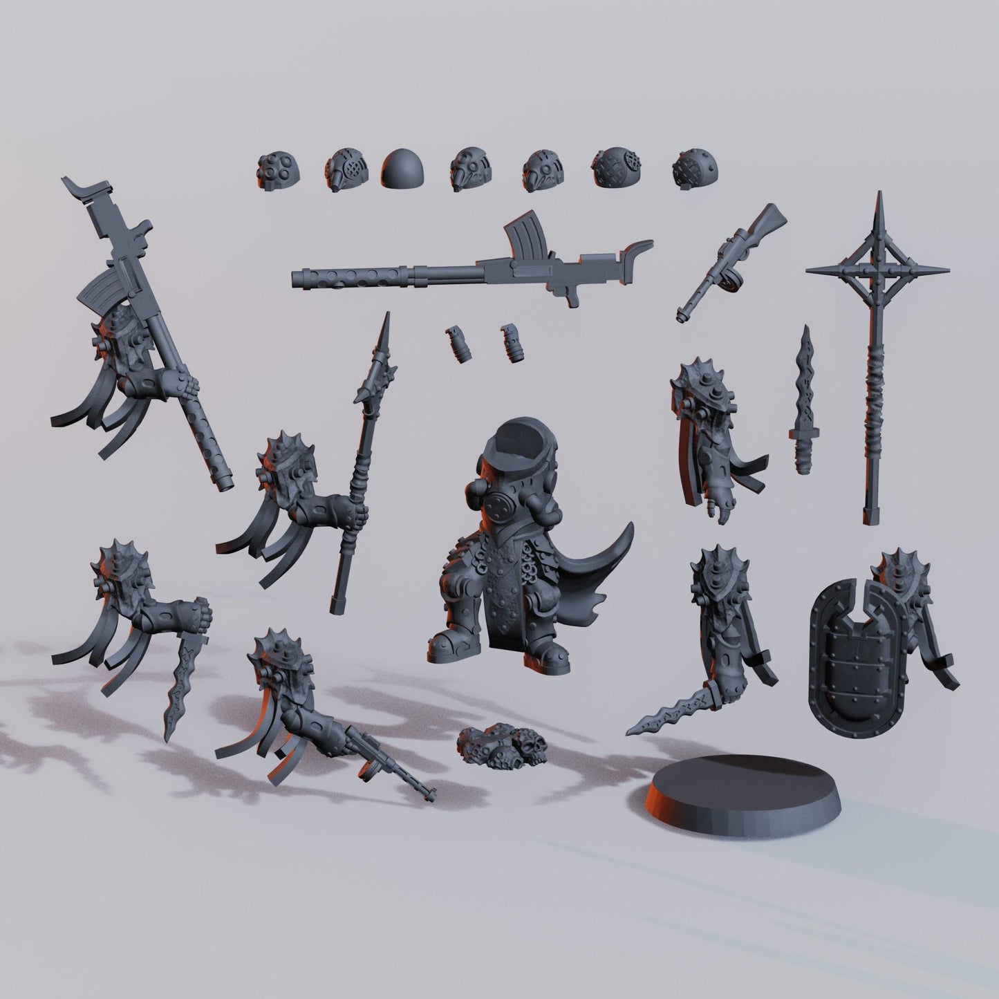 Naval Heretic Warband  16x Grimdark Miniatures | 32mm Resin Wargaming | Trench Warfare Tabletop Proxy Set