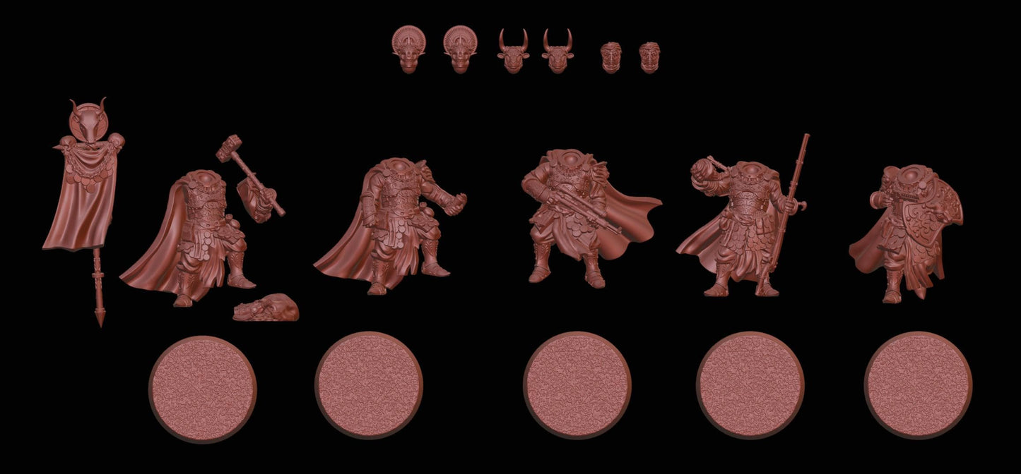 Disciples of Gold Warband - 14x Resin Miniatures - 3D printed Grimdark Miniature