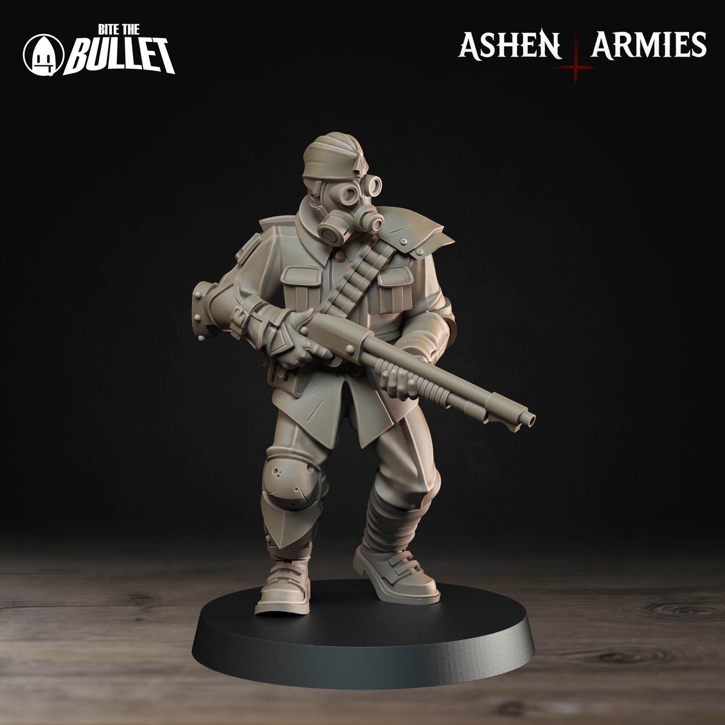 Sanctified Legion - Ashen Armies - 3D printed miniature  - Wargaming - Trench Grimdark
