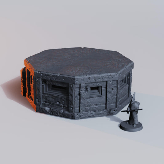 Trench Terrain - Pillbox by Diceverse - 3D printed miniature  - Wargaming - Trench Grimdark