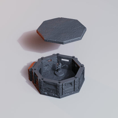 Trench Terrain - Pillbox by Diceverse - 3D printed miniature  - Wargaming - Trench Grimdark