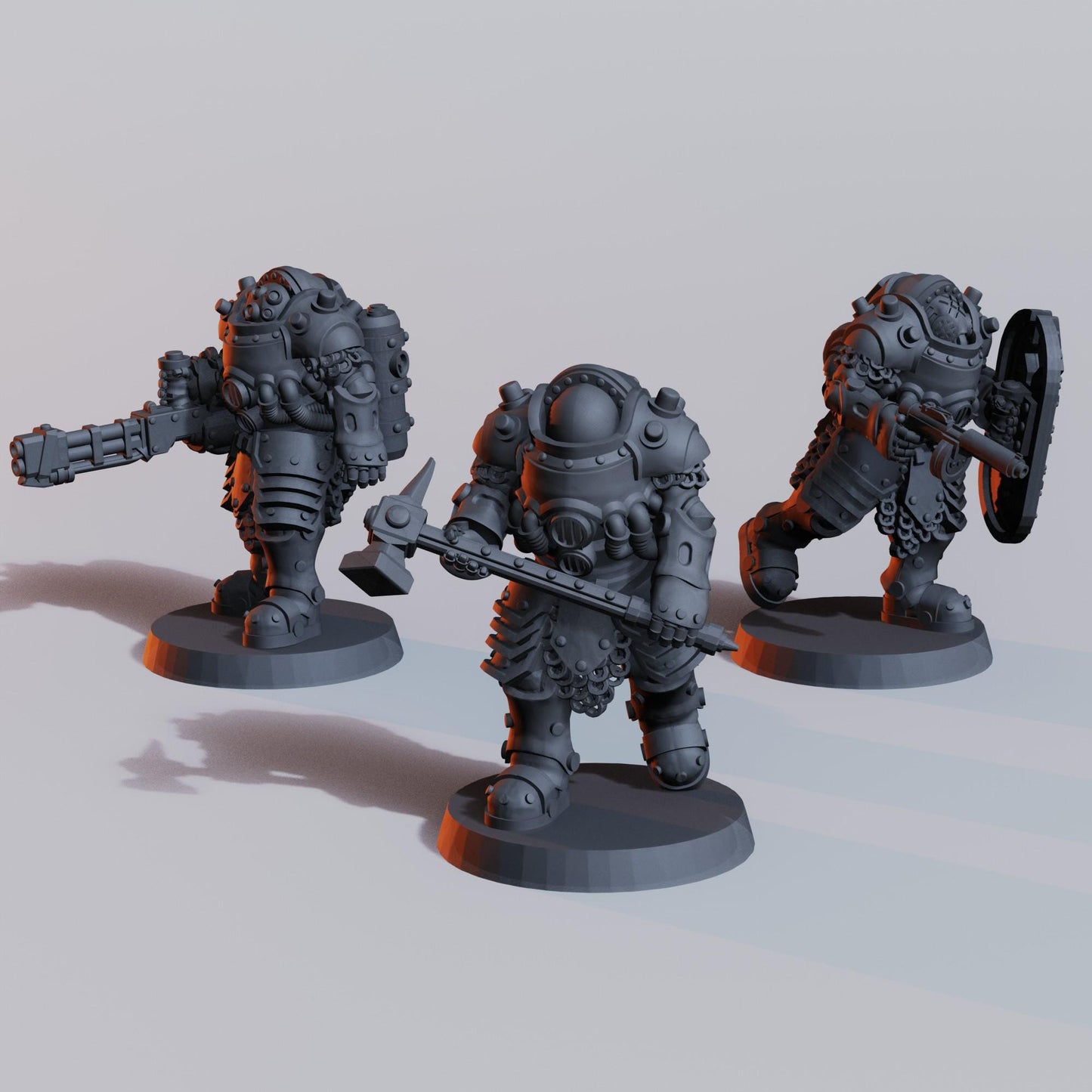 Naval Heretic Warband  16x Grimdark Miniatures | 32mm Resin Wargaming | Trench Warfare Tabletop Proxy Set