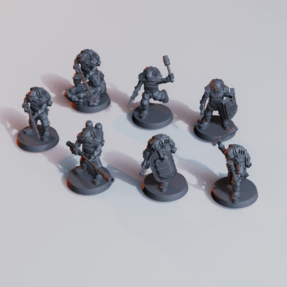 Naval Heretic Warband - Diceverse - 19x Grimdark Miniatures - 3D printed Grimdark Miniature