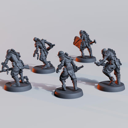 The Braindead Warband by Diceverse - 17x Grimdark miniature - 3D printed Grimdark Miniature