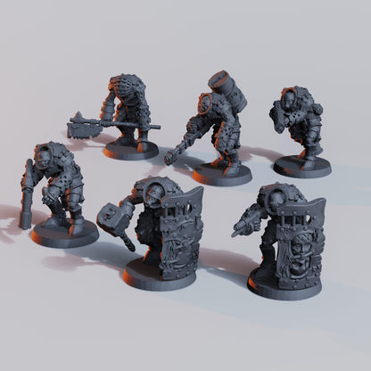 The Braindead Warband by Diceverse - 17x Grimdark miniature - 3D printed Grimdark Miniature