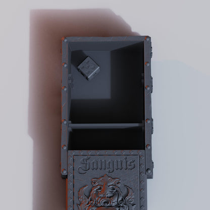Trench Style Dice Box  -  Grimdark Trench Scenery  Tabletop Wargaming Centerpiece