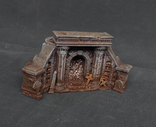 Temple ruins Catacombs gate - 28mm/32mm Wargaming Terrain