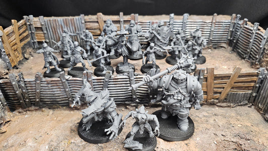 Trench Warfare The Bloodwalkers - 20x Grimdark Miniatures - 32mm Resin models - Wargaming  - Tabletop Proxy Set