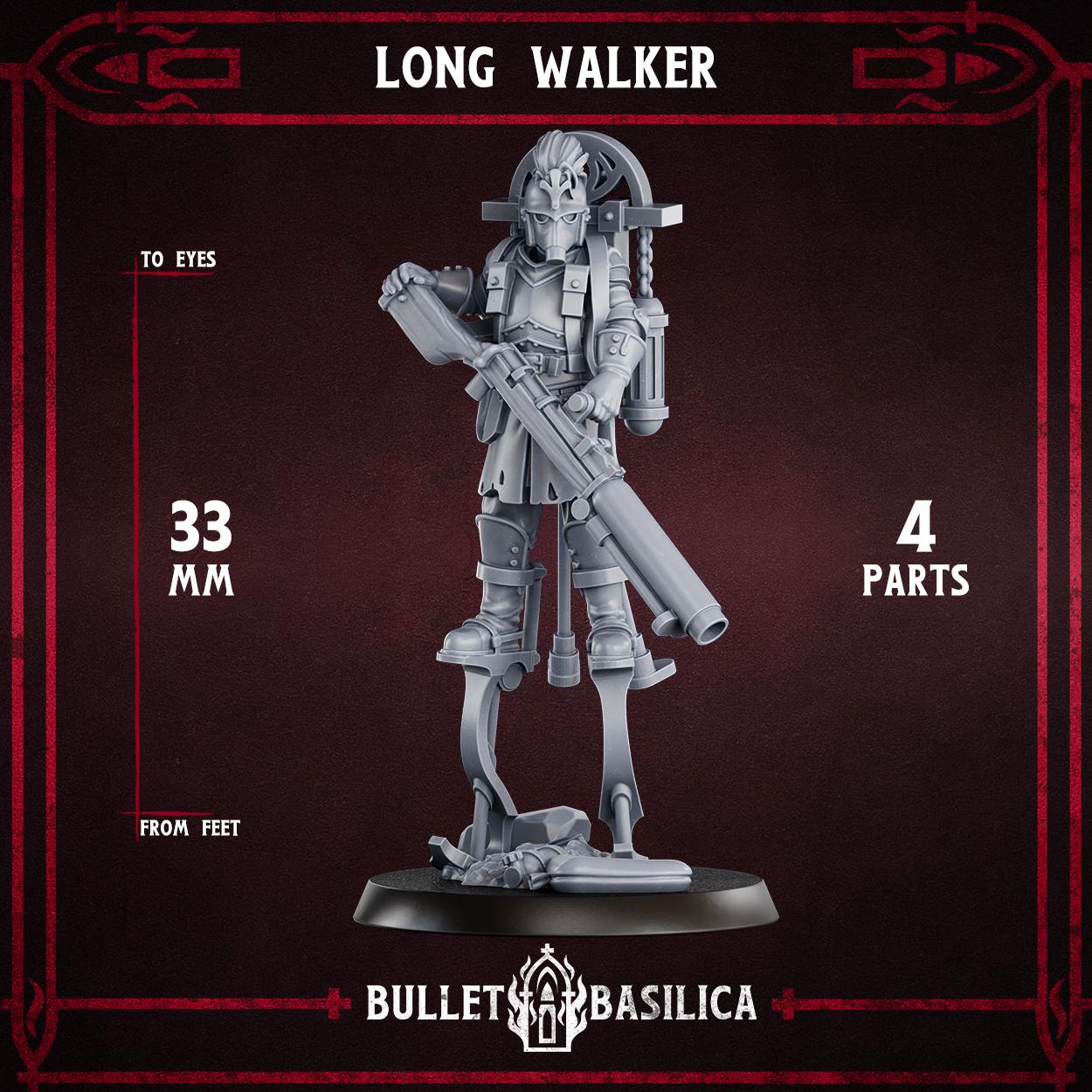 Crimson Hussars - Long Walker - compatible with Trench Crusade - Grimdark Miniatures - 32mm Wargaming - Tabletop Miniature