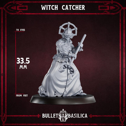 Crimson Hussars - Witch Catcher - Grimdark Miniatures - 32mm Wargaming - Tabletop Miniature