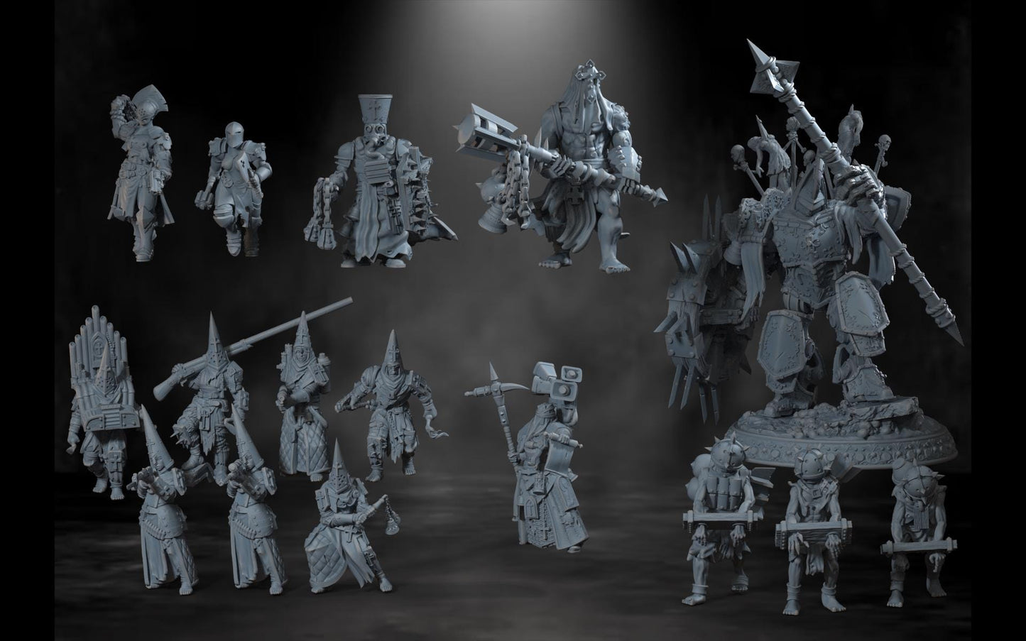 Pilgrims, 2nd March warband - 16x Grimdark Miniatures