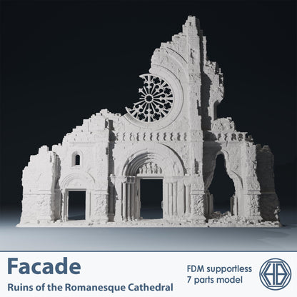 Temple ruins - Gate of the Church  28mm 32mm Wargaming Scenery  Tabletop Terrain - Diorama - Wargame peace