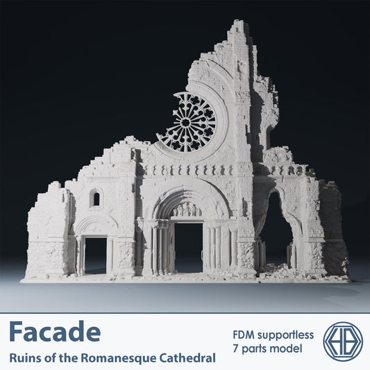 Temple ruins - Gate of the Church  28mm 32mm Wargaming Scenery  Tabletop Terrain - Diorama - Wargame peace