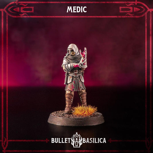 Crimson Hussars - Medic - compatible with Trench Crusade - Grimdark Miniatures - 32mm Wargaming - Tabletop Miniature
