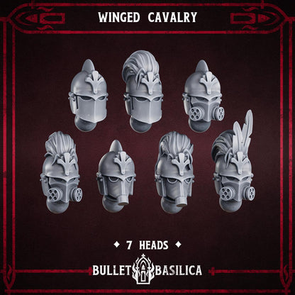 Crimson Hussars - Winged Cavalry - 3D printed Grimdark Miniature