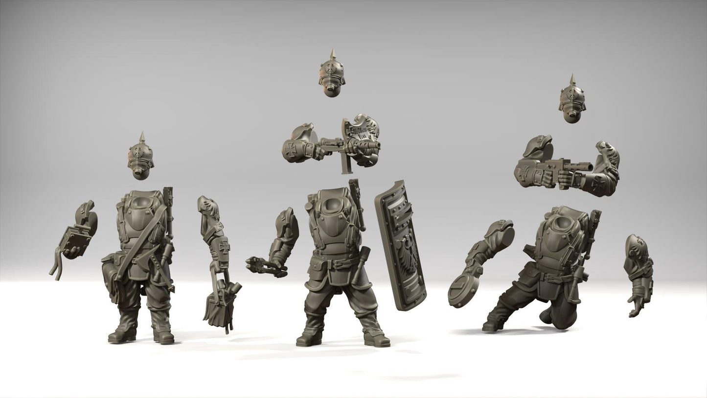 Army of the Empire -  21x Grimdark Miniatures - 3D printed Grimdark Miniature