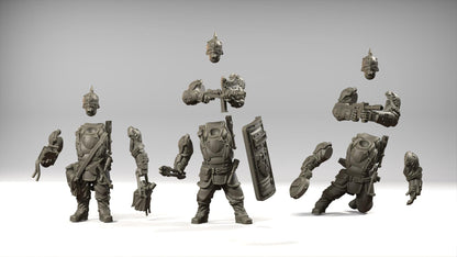 Army of the Empire -  21x Grimdark Miniatures - 3D printed Grimdark Miniature