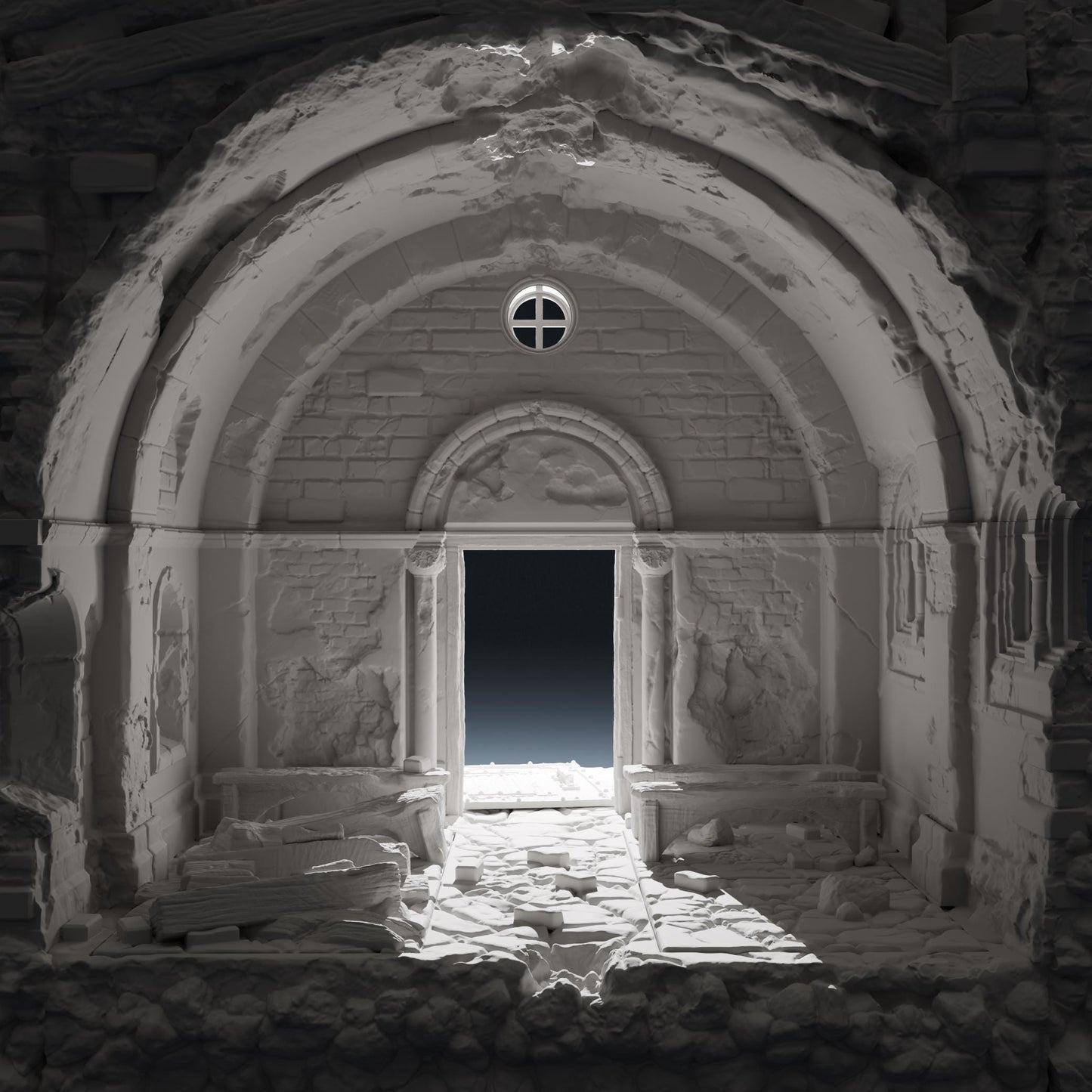 Temple ruins - Chapel ruin A by Hexbrick