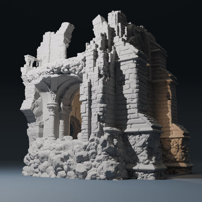 Temple ruins - Corner ruin B by Hexbrick