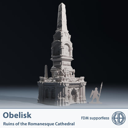 Temple ruins -  Obelisk - Hexbrick   Wargaming Scenery  Trench Terrain  Tabletop Diorama - Wargame peace