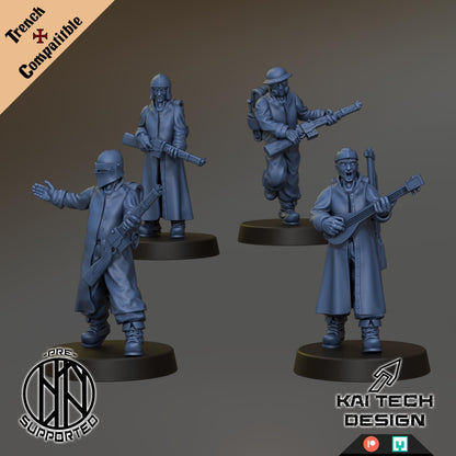 Holy Warband - 21x Grimdark miniature - 3D printed Grimdark Miniature