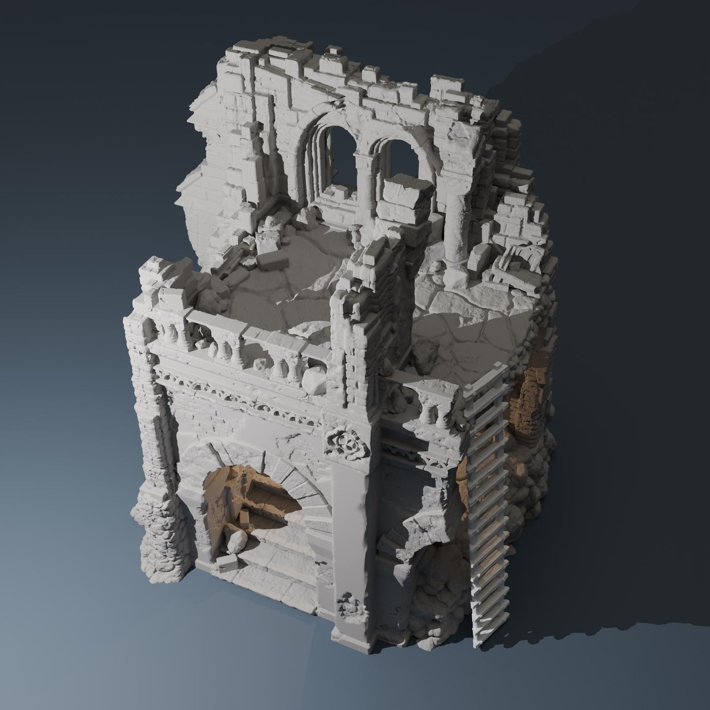 Temple ruins - Corner ruin B by Hexbrick