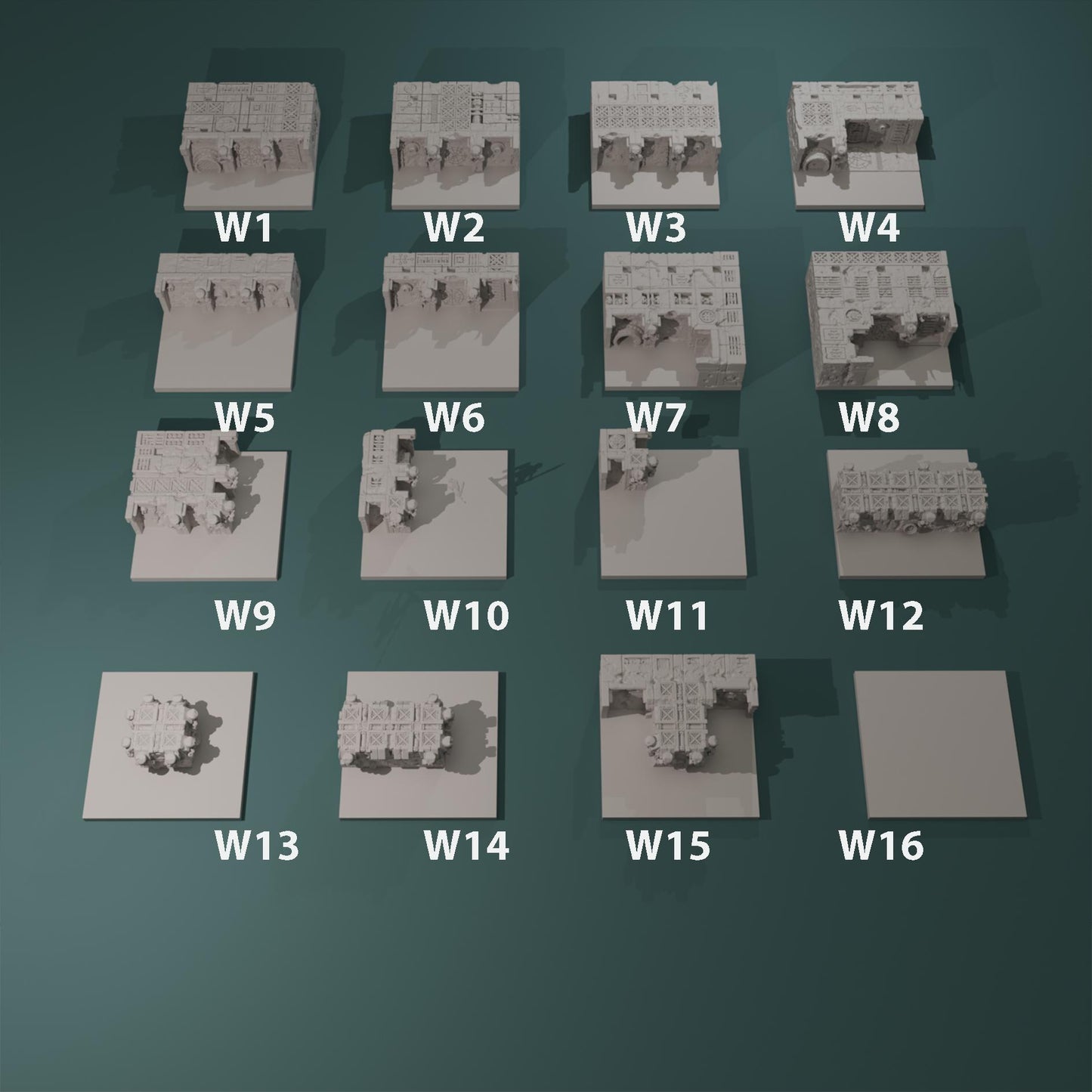 Kraken Redoubt - Heretic Naval Wharf Trenches by Hexbrick - Tabletop scenery