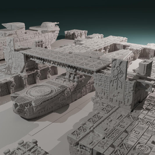 Kraken Redoubt - Heretic Naval Wharf Trenches by Hexbrick