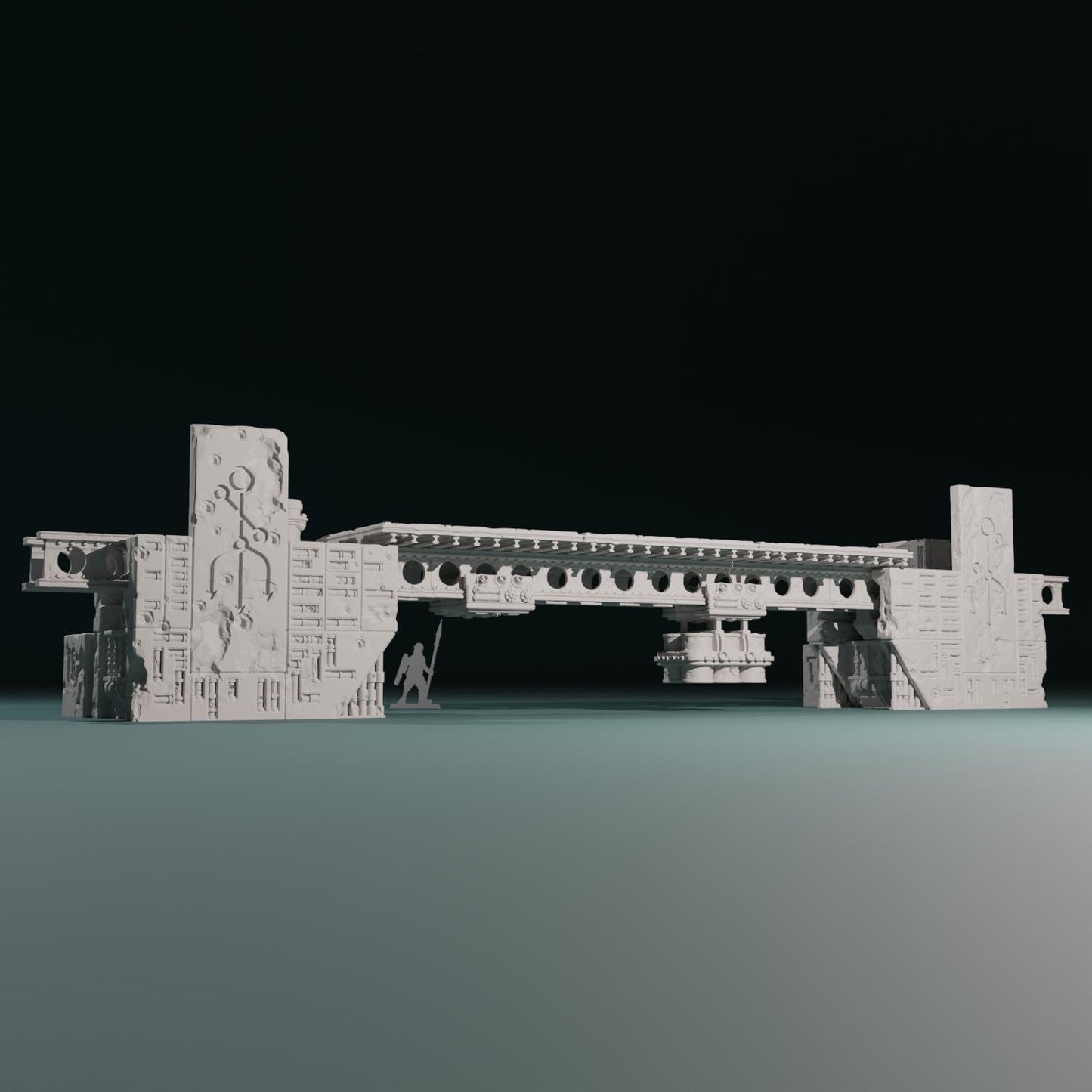 Kraken Redoubt - Heretic Naval Wharf Trenches by Hexbrick - Tabletop scenery