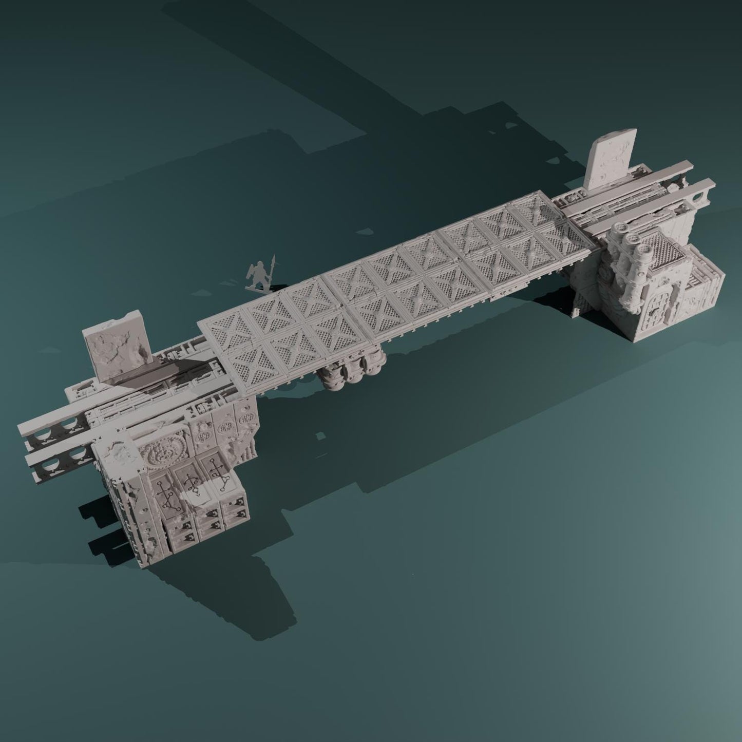 Kraken Redoubt - Heretic Naval Wharf Trenches by Hexbrick - Tabletop scenery