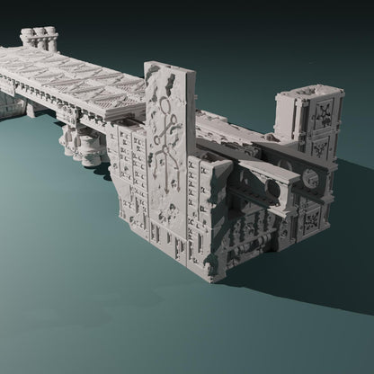 Kraken Redoubt - Heretic Naval Wharf Trenches by Hexbrick - Tabletop scenery
