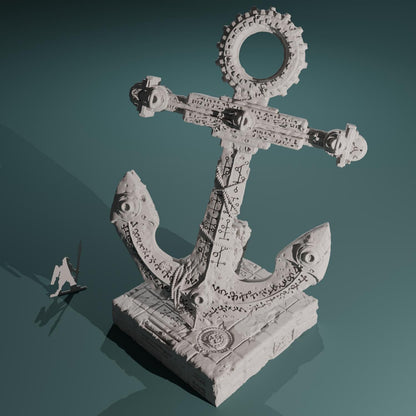 Kraken Redoubt - The Anchor - Hexbrick   Wargaming Scenery  Trench Terrain  Tabletop Diorama - Wargame peace