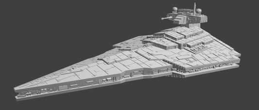 Star Wars Armada Imperial Victory II class Star Destroyer – Length:139mm High-Detail 3D Printed Model